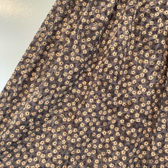 Zara Trafaulic Smocked Neck Floral Shirt Dress - Picture 2 of 6